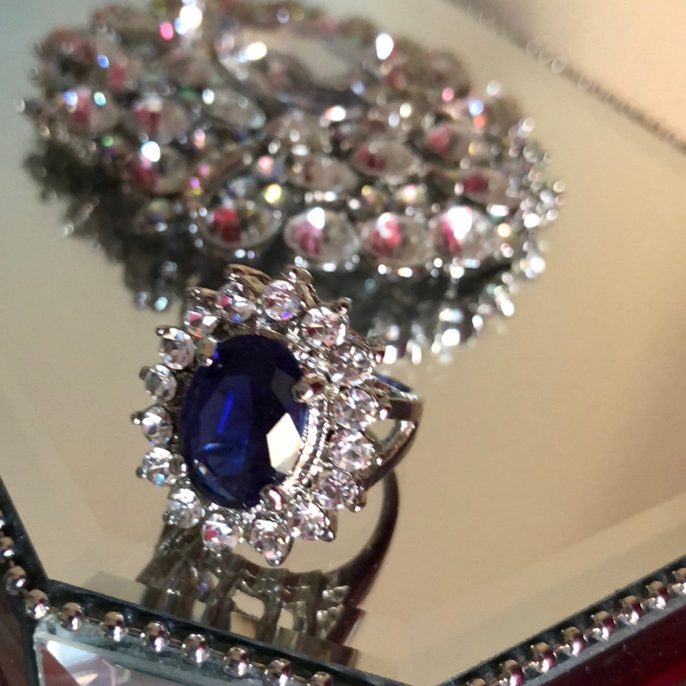 Blue Oval Ring..,